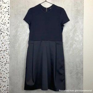 ⭐️ COS short sleeve navy blue dress 12/14 ⭐️
